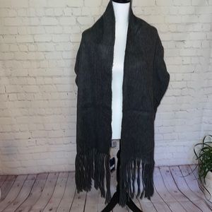 Charcoal Gray Oversized Scarf by Lucky Brand